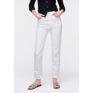 POINT SUR x J. CREW | Shoreditch Straight Leg Jean in White, Size 28 AM240